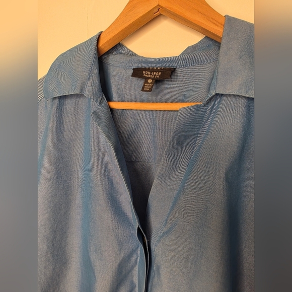 Blue Foxcroft Crisp Button Down Cotton Shirt size 18 - Picture 3 of 9